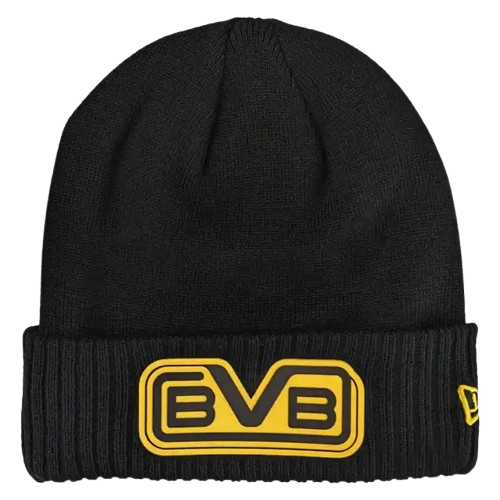 BVB Retro Beanie New Era schwarz