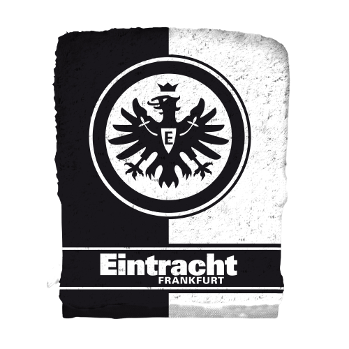 Eintracht Frankfurt Waschhandschuh schwarz/weiß