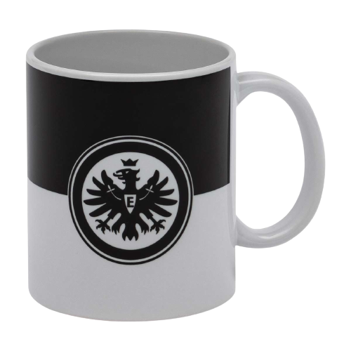 Eintracht Frankfurt Tasse Logo schwarz/weiß